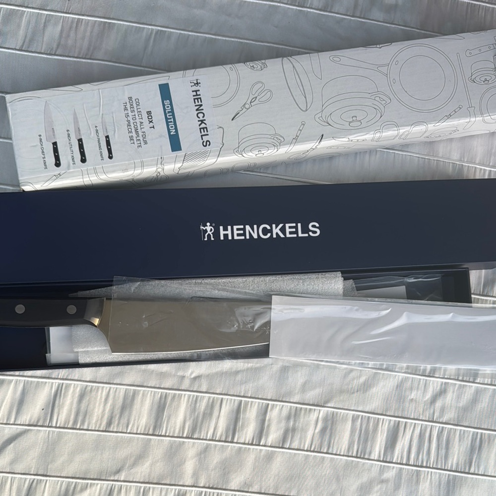 Henckels Solution Black Knife Set for Kitchen
